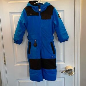 Obermeyer Bright Blue and Black Kids Snow Suit